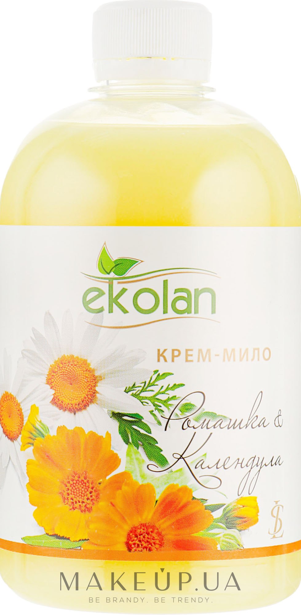 Крем-мыло "Ромашка-календула" - Ekolan (сменный блок) — фото 500ml