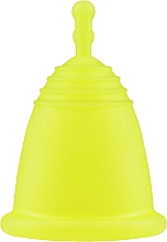 Менструальна чаша з ніжкою, розмір L, золота - MeLuna Soft Menstrual Cup — фото N1