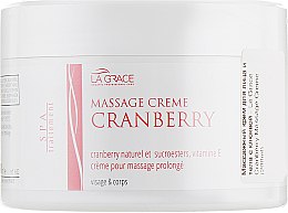 Масажний крем з журавлиною для обличчя і тіла - La Grace Cranberry Massage Creme — фото N3