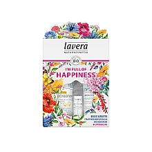 Духи, Парфюмерия, косметика Набор - Lavera I’m Full of Happiness Giftset (l/balm/4.5g + h/cr/75ml + b/lot/200ml)