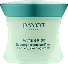Парфумерія, косметика Нічний очищувальний крем для обличчя - Payot Pate Grise Purifying Sleeping Cream