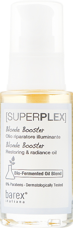 Восстанавливающее масло-блеск для волос - Barex Superplex  — фото N2