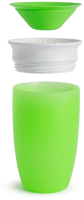 Чашка-непроливайка с крышкой, зеленая, 296 мл - Miracle  — фото N2