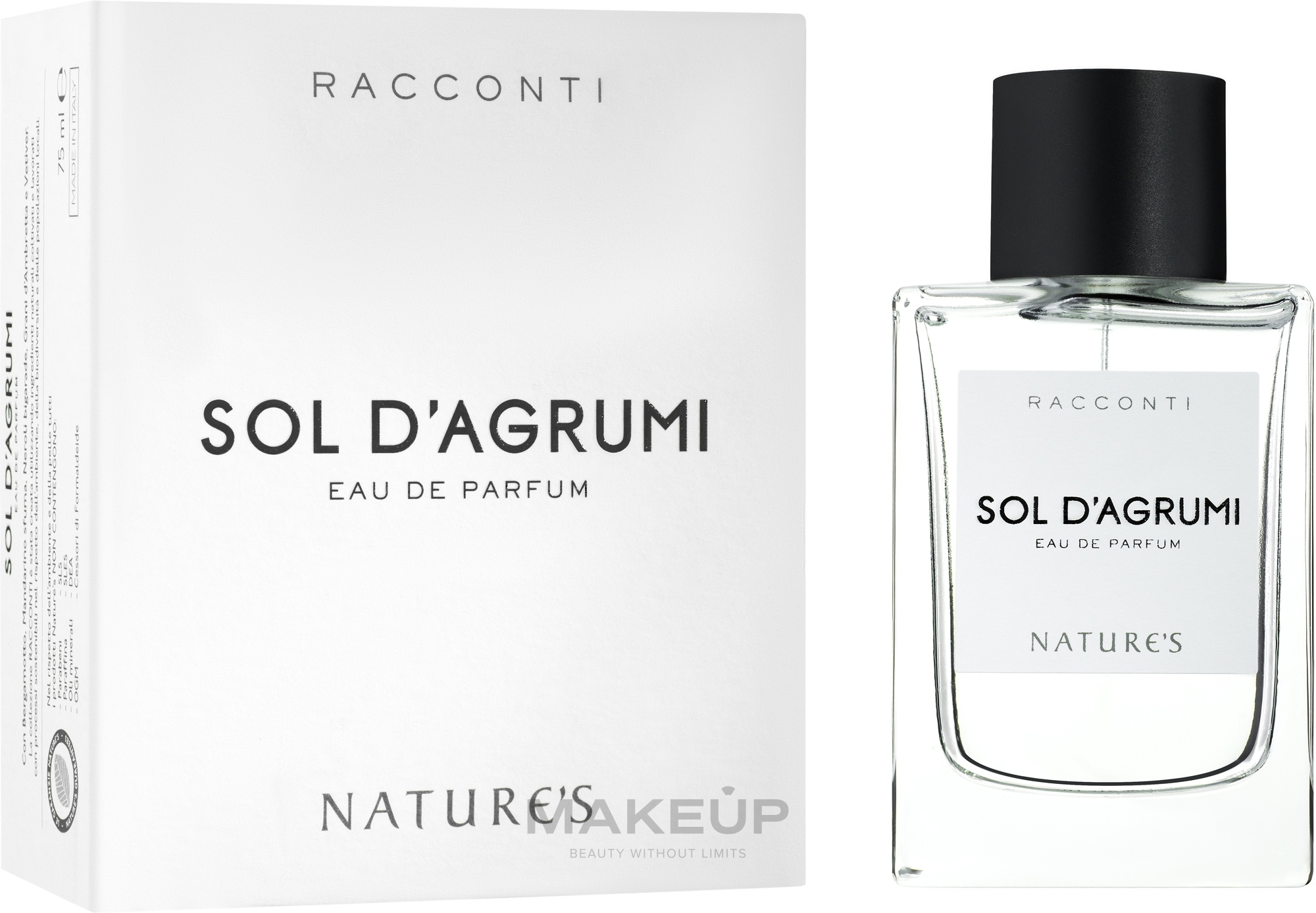 Nature's Racconti Sol D'Agrumi Eau De Parfum - Парфумована вода — фото 75ml