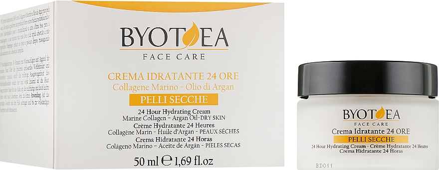 Увлажняющий крем "24 часа" для сухой кожи - Byothea Moisturizer 24 Hours For Dry Skin