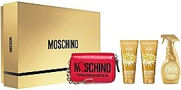 Духи, Парфюмерия, косметика Moschino Gold Fresh Couture - Набор (edp/100ml + b/lot/100ml + s/gel/100 ml + pounch)