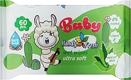 Парфумерія, косметика Серветки вологі дитячі "Алое", 60 шт. - Handy Fresh Baby