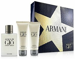 Парфумерія, косметика Giorgio Armani Acqua di Gio Pour Homme - Набір (edt/100ml + sham/75ml + balm/75ml)