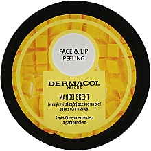 Парфумерія, косметика Скраб для обличчя й губ "Манго" - Dermacol Face & Lip Peeling Mango Scent Peeling