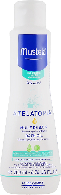 Масло для ванны - Mustela Stelatopia Bath Oil