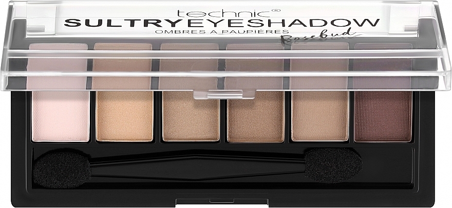Палетка теней для век - Technic Cosmetics Sultry 6 Shades Eyeshadow Palette — фото N1