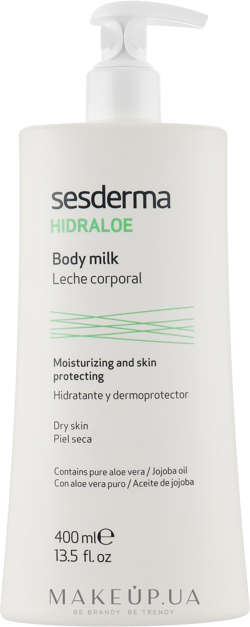 Увлажняющее молочко для тела с защитным эффектом - SesDerma Laboratories Hidraloe Body Milk — фото 400ml