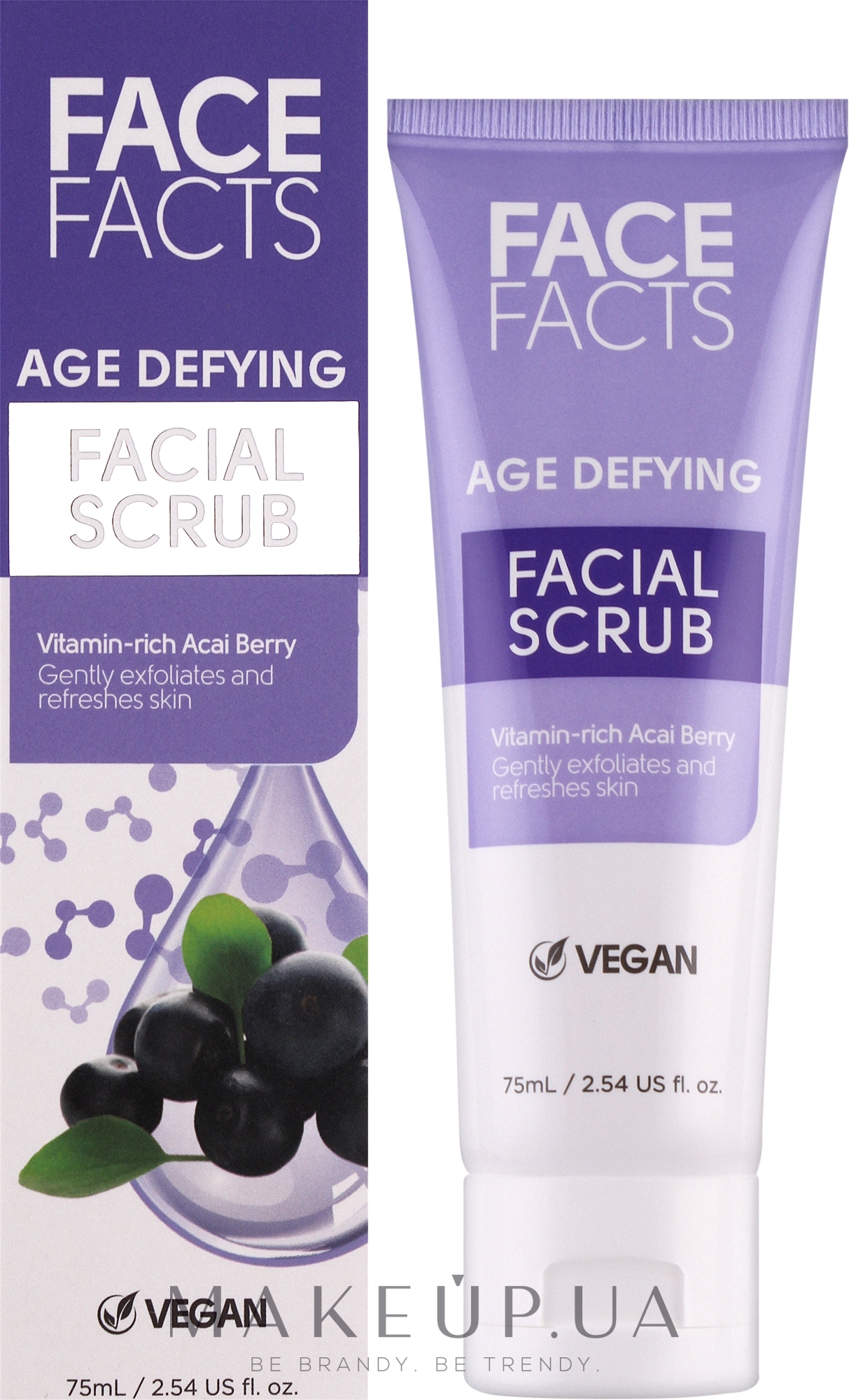 Антивіковий скраб для шкіри обличчя - Face Facts Age Defying Facial Scrub — фото 75ml