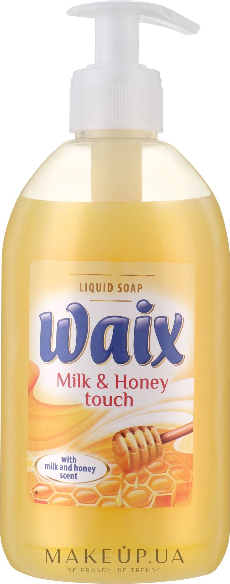 Жидкое мыло "Молоко и мед" - Waix Liquid Soap Milk & Honey Touch — фото 500ml