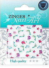 Духи, Парфюмерия, косметика Наклейки для дизайна ногтей, fda-210 - Zinger Nail Art Sticker