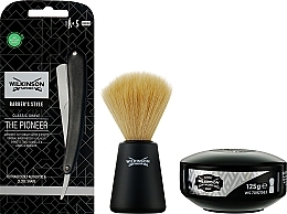 УЦЕНКА Набор для бритья - Wilkinson Sword The Pioneer Collection (soap/125g + brush/1pcs + sh/1pcs + raz/5pcs) * — фото N2