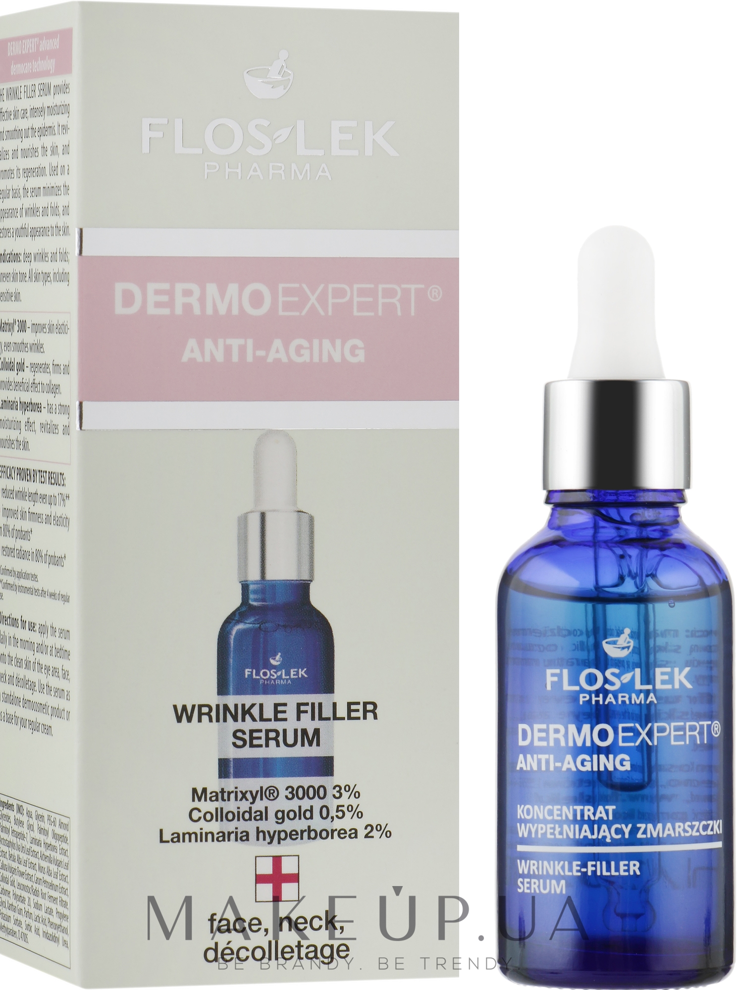 Сиворотка для обличчя "Заповнювач зморшок" - Floslek Dermo Expert Wrinkle Filler Serum — фото 30ml