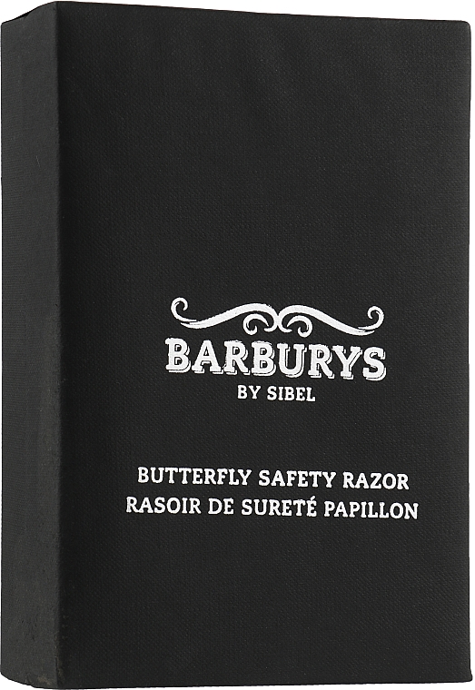 Станок для бритья матовый черный - Barburys Butterfly Matt Black — фото N2