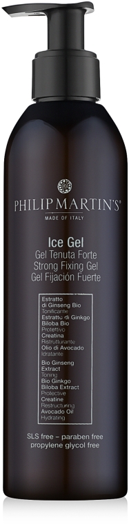 Охолоджувальний гель для волосся сильної фіксації - Philip Martin's Ice Gel Tenuta Forte — фото N1