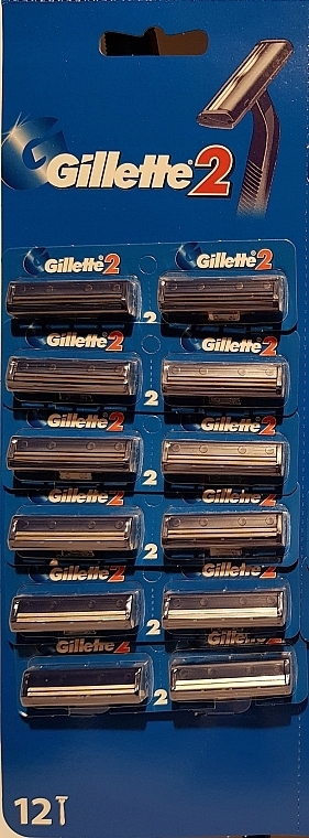 Набор одноразовых станков для бритья, 12 шт - Gillette Blue 2 — фото N3