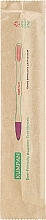Парфумерія, косметика Зубна щітка бамбукова для дітей, AS05, м'яка, фіолетова - Kumpan Bamboo Soft Toothbrush For Children Purple