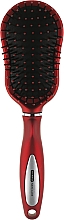 Щітка масажна для волосся, червона - Titania Salon Professional — фото N1
