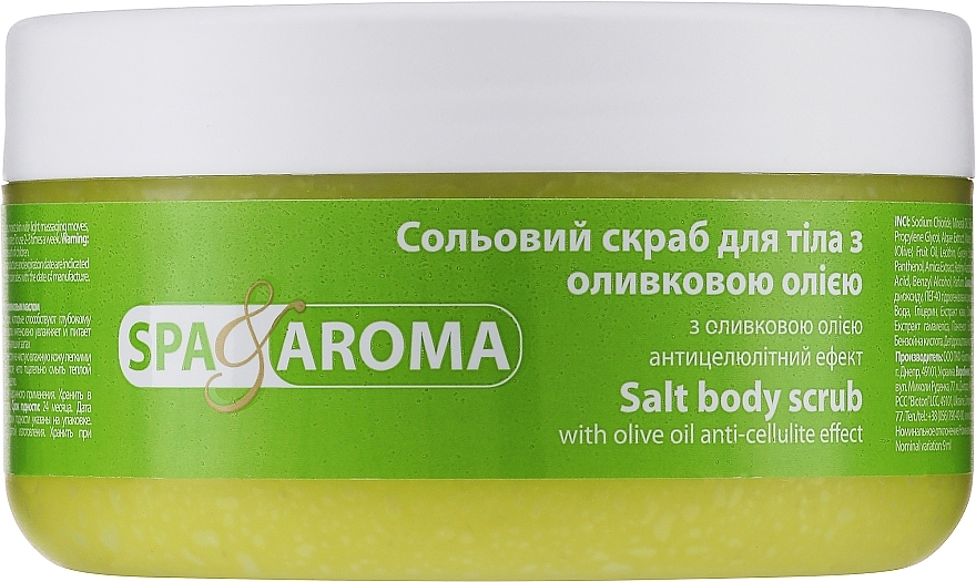 Соляной скраб для тела с оливковым маслом - Bioton Cosmetics Spa & Aroma Salt Body Scrub — фото N1