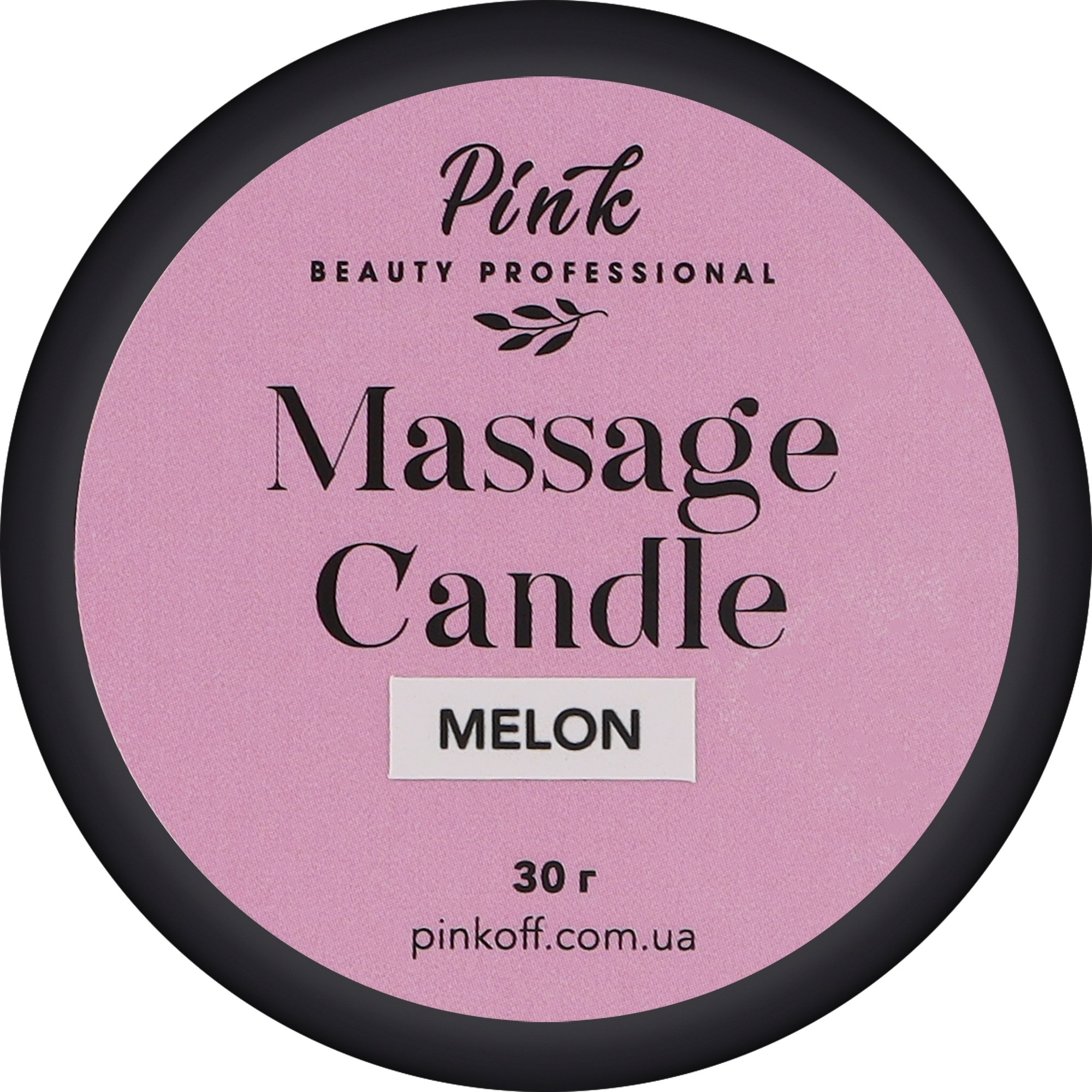 Массажная свеча с ароматом "Дыня" - Pink Massage Candle Melon — фото 30g