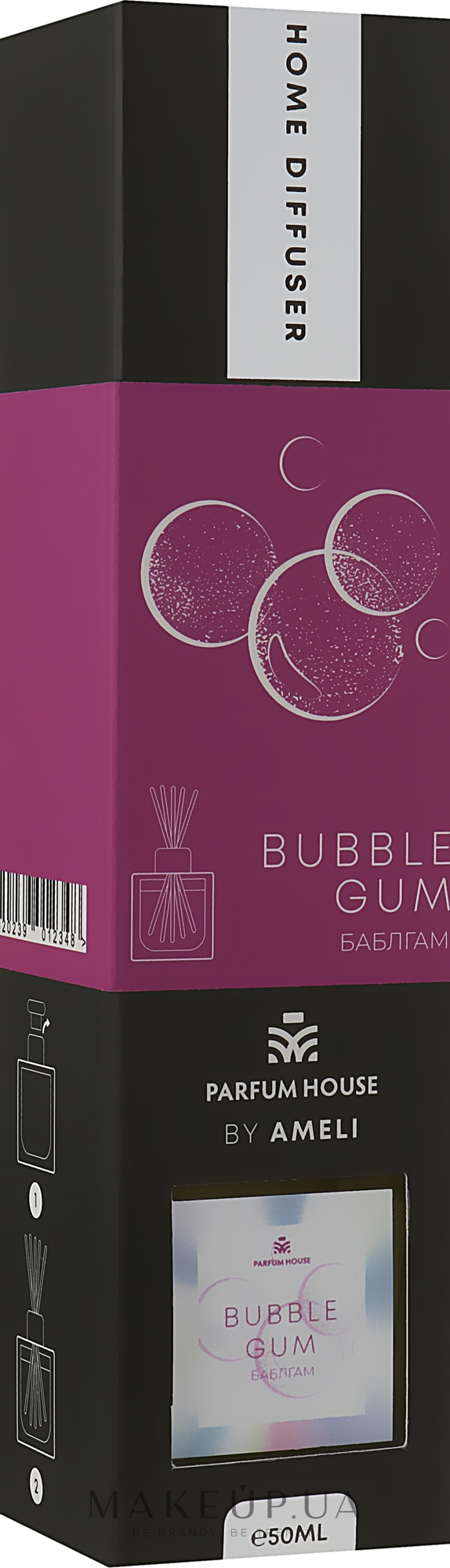 Дифузор "Баблгам" - Parfum House by Ameli Homme Diffuser Bubble Gum — фото 50ml