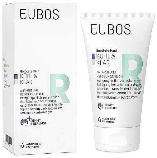 Очищающий крем для умывания - Eubos Med Cool & Calm Redness Relieving Cream Cleanser — фото N1