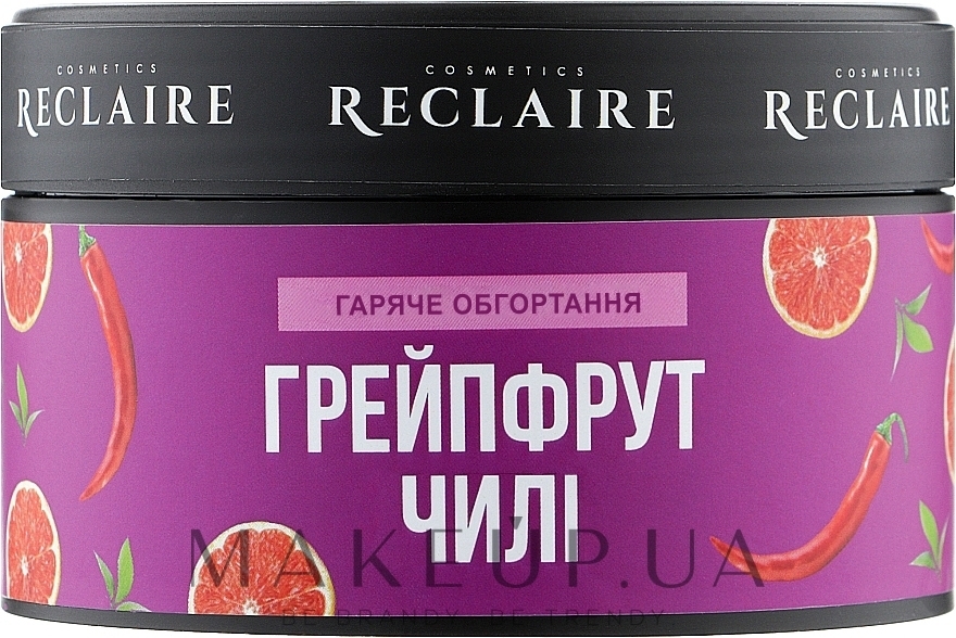 Горячее антицеллюлитное обертывание "Грейпфрут-чили" - Reclaire — фото 200ml