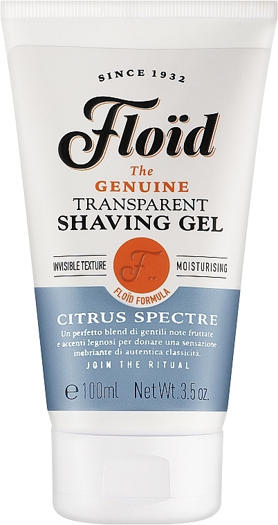 Прозорий гель для гоління - Floid Citrus Spectre Shaving Gel — фото N1