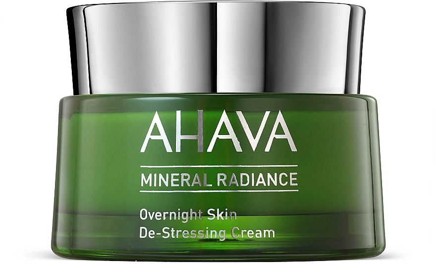 Мінеральний нічний крем для обличчя - Ahava Mineral Radiance Overnight De-Stressing Cream