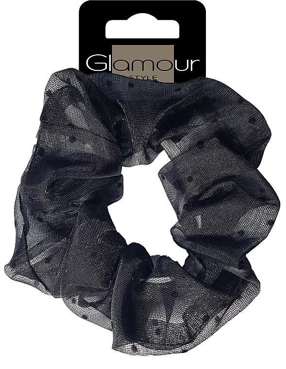 Резинка для волос, 417678, черная - Glamour — фото N1