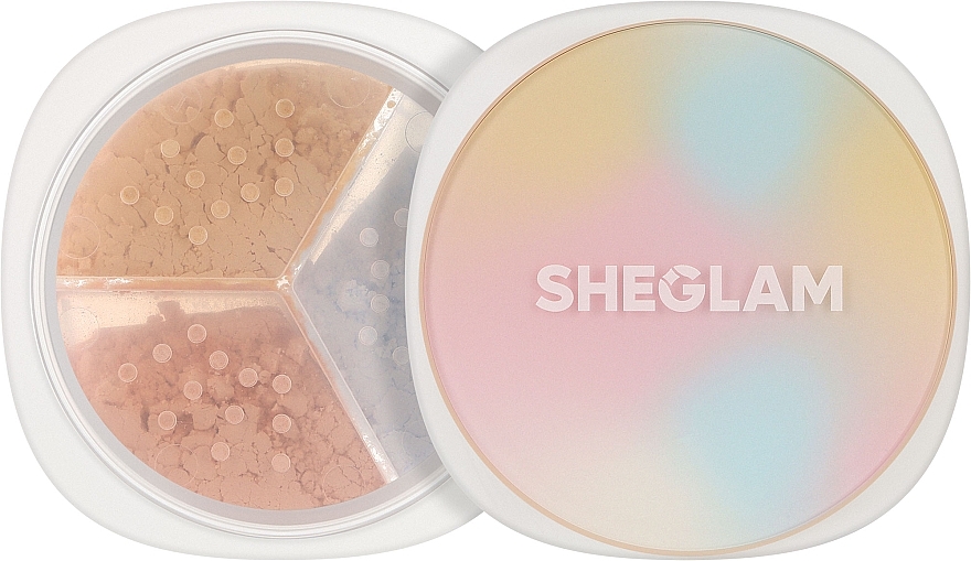 Корректирующая пудра для лица 3в1 - Sheglam Radiance Ring 3-In-1 Correcting Setting Powder — фото N1