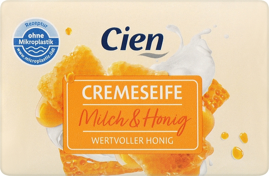 Шматкове крем-мило "Молочний мед" - Cien Milk Honey — фото N2