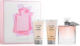 Парфумерія, косметика Lancome La Vie Est Belle - Набір (edp/75ml + sh/gel/50ml + b/lot/50ml)