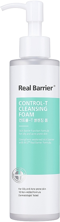 Очищувальна пінка для жирної шкіри - Real Barrier Control-T Cleansing Foam — фото N1
