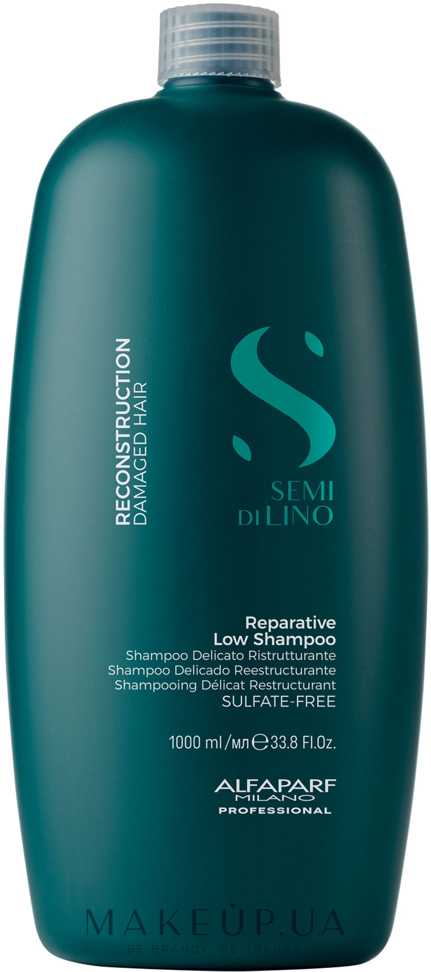 Шампунь для поврежденных волос - Alfaparf Milano Semi Di Lino Reconstruction Reparative Low Shampoo — фото 1000ml