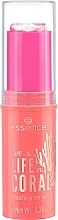 Рум'яна у стіку для обличчя - Essence Live Life In Coral Blushlighter Stick — фото N2