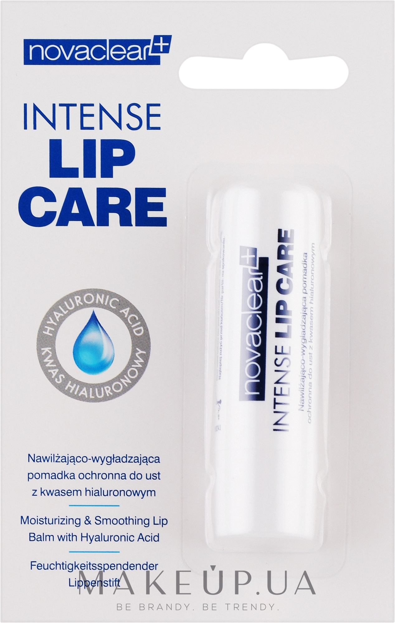 Бальзам для губ с гиалуроновой кислотой - Novaclear Intense Lip Care — фото 4.9g
