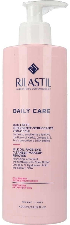 Очищающее молочко для нормальной, чувствительной и деликатной кожи лица - Rilastil Daily Care Olio Latte — фото N3