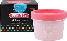 Грязьова маска з рожевою глиною - Rolling Hills Pink Clay Facial Mud Mask — фото N1