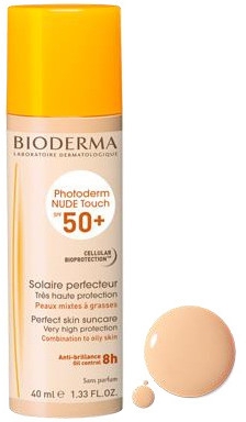 Сонцезахисний тональний флюїд для обличчя - Bioderma Photoderm Nude Touch Spf 50+ Natural Tint — фото N1