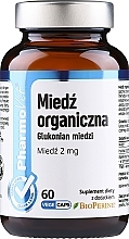 Харчова добавка "Органічна мідь" 60 шт. - Pharmovit Clean Label — фото N1