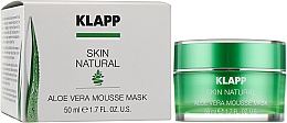 Маска "Алое вера" для обличчя - Klapp Skin Natural Aloe Vera Mousse Mask — фото N2