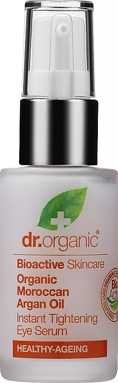 Сыворотка для кожи вокруг глаз "Марокканское аргановое масло" - Dr. Organic Bioactive Skincare Moroccan Argan Oil Tightening Eye Serum