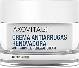 Нічний крем для обличчя від зморщок - Axovital Anti-Wrinkle Renewal Night Cream — фото N1