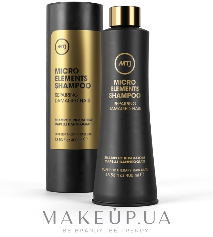 Реструктурирующий шампунь для поврежденных волос - MTJ Cosmetics Superior Therapy Microelements Shampoo — фото 400ml