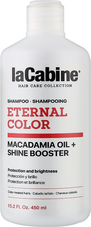 Шампунь для закріплення кольору волосся - La Cabine Eternal Color Shampoo Macadamia Oil + Shine Booster